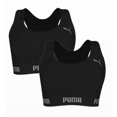 Imagem de Kit 2 Tops Puma Esportivo Sem Costura Feminino-Feminino