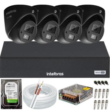 Imagem de Kit 4 Câmeras de Segurança Intelbras vhd 3220 Audio Mic Full Hd Dvr Mh