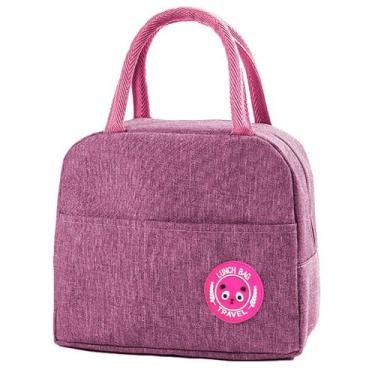 Imagem de Necessaire Térmica Bolsa Sacola Lancheira Pratica Isolamento Resistent