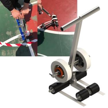 Imagem de Aplicador manual de fita de piso, dispensador de fita adesiva para pintura/marcação de faixa/esportes/áreas de armazenamento, etc., largura máxima da máquina de fita de rolo único: 15 cm, 55 ~ 80 cm