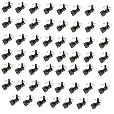 Imagem de Kit 55 Spot Trilho Perfilado Eletro calha Par20 Bulbo OL1 - Hiperlight