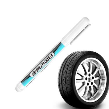 Imagem de Tinta branca para pneu, marcador de pneu branco refletivo à prova de intempéries, lápis de marcação automotiva multiuso para uso comercial da indústria de móveis automotivos