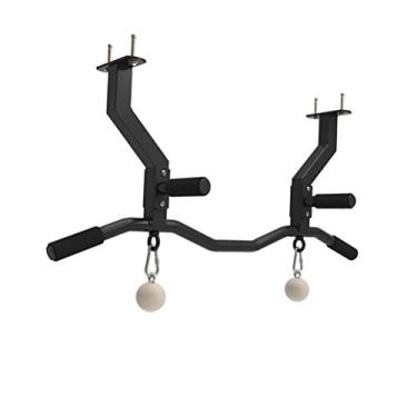 Imagem de Barra horizontal montada na parede, dispositivo de treinamento de pulso e dedo, anel de ginástica, haste de suspensão giratória, carga de 250 kg, 5 modelos ()