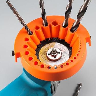 Imagem de Acessório de afiador de broca para esmerilhadeiras de 125 mm, ferramenta de moagem portátil de 2 a 13 mm para brocas antigas e sem brilho (laranja)