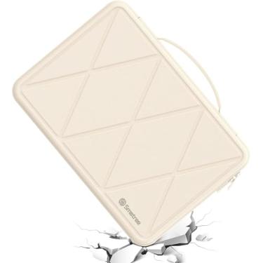 Imagem de Smatree Capa protetora rígida de EVA compatível com MSI Prestige 14 A12UC/A12SC/A11SCX/A10SC/EVO A11M/EVO A11MO, Samsung Galaxy Tab S10/S9 Ultra de 14,6 polegadas com S Pen, teclado, branco (X8040TW)