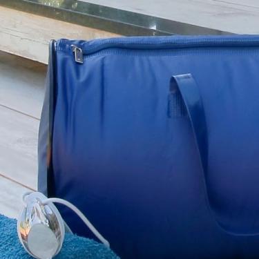 Imagem de Bolsa Sacola Térmica Baú 15 Litros Grande Impermeável Multiuso Azul Marinho