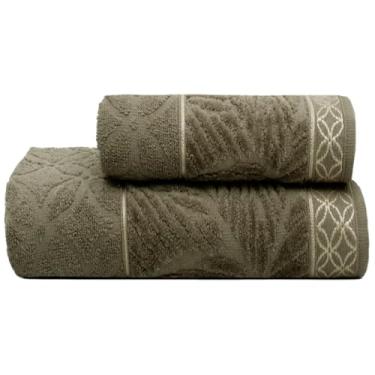 Imagem de Jogo De Toalha de Banho 100% AlgodãO Puro Altamente Absorvente Multicolorido AgradáVel ao Toque Ideal para Usar ApóS o Banho para Promover o Relaxamento(Cinza Nobre(1 Banho + 1 Rosto))