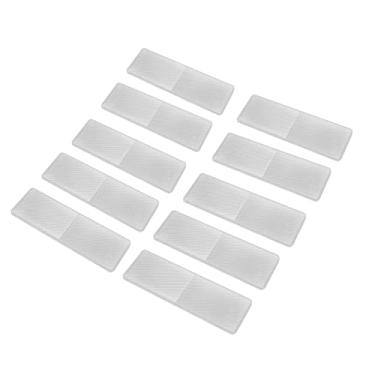 Imagem de KUIDAMOS Desempenho Reflexivo Superior Dos Refletores Retangulares para a Cerca 10pcs do Barco Trator Caminhão de Reboque (Branco)
