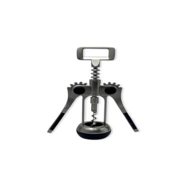 Imagem de Saca-Rolhas em Aço Inox, Metal, 19cm x 7,5cm, 215g, Abridor de Vinho