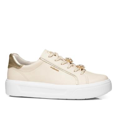 Imagem de Tênis Pegada Feminino em Couro Milk 211221-02-Feminino