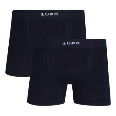 Imagem de Kit 2 Cueca Boxer Masculina Micromodal Sem Costura Lupo 661 Original, 