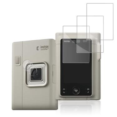 Imagem de NOUKAJU [Pacote com 3] Protetor de tela para instax mini LiPlay HD vidro temperado, dureza 9h, arranhões, anti-impressão digital, protetor de filme de vidro temperado para câmera instantânea INSTAX