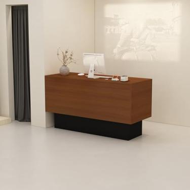 Imagem de Recepção de recepção, recepção, balcão de check-out, balcão de recepção com balcão, mesa de recepção pequena, balcão de loja, mesa de recepção em pé, recepção pequena, caixa de varejo