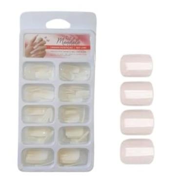 Imagem de MD UNHA POSTICA QUADRADA MEDIA 100UN UN303