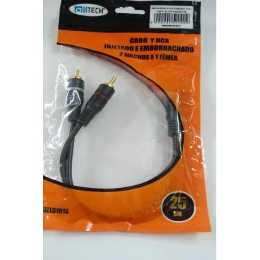 Imagem de CABO Y 2 MACHO RCA X 1 FEMEA RCA 25cm