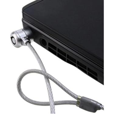 Imagem de Trava De Segurança Notebook Pc Cadeado 2 Chaves Cabo De Aço