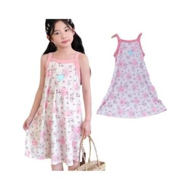 Imagem de Vestido De Pijama Infantil Com Estampa De Desenhos Animados Para Menin