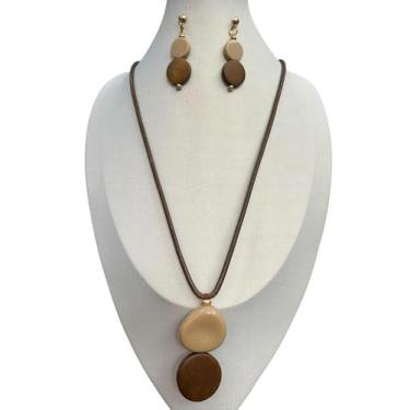 Imagem de Colar Feminino Mulher Elegante Bijuteria Delicado C/ Brinco - MLBpel, 