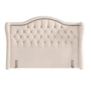 Imagem de Cabeceira Cama Box Casal 140cm Antibes Z37 Linho Cru - Mpozenato