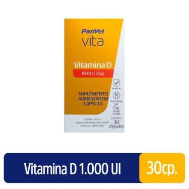 Imagem de Vitamina D 1.000 Ui Panvel Vita 30 Cápsulas