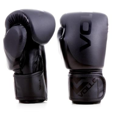 Imagem de Luva de Boxe Muay Thai Kickboxing Training 12oz Preta Vollo-Unissex