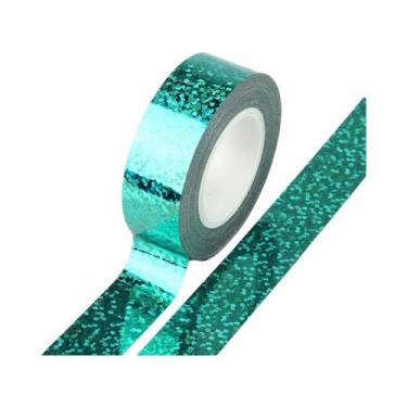 Imagem de Fita Adesiva Washi Colorida E Brilhante Com Efeito Laser Para DIY, Scr