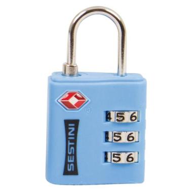 Imagem de Cadeado TSA com Combinação Azul - Sestini, Azul