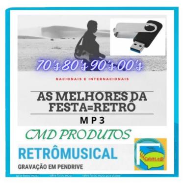 Imagem de Pen drive 8gb com Músicas = As Melhores da Festa Retrô (mp3)Em Pastas 