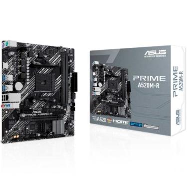 Imagem de Placa Mãe Asus Prime A520M-R, Socket AMD AM4, DDR4, NVMe, HDMI, USB 3.