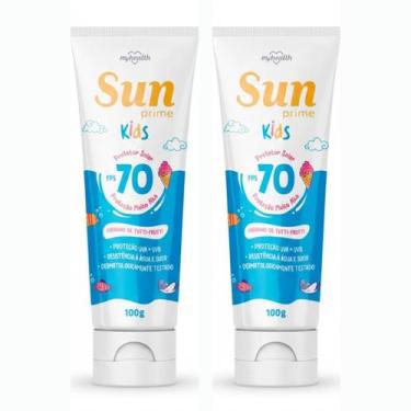 Imagem de Kit 2 Protetor Solar Kids FPS70 Sun Prime 180g Infantil Sol - My Healt