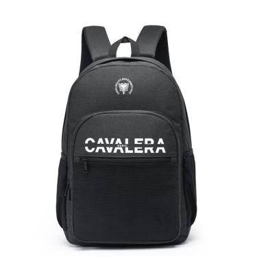 Imagem de Mochila Cavalera Premium Reforçada Espaçosa Casual Dia a Dia Escolar Faculdade Preta-Unissex