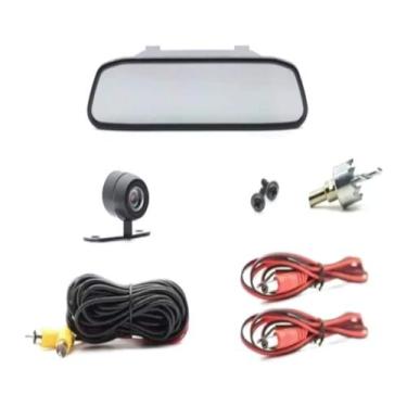 Imagem de Kit Retrovisor 4.3" Polegadas com Câmera de Ré Borboleta Tech One - KC