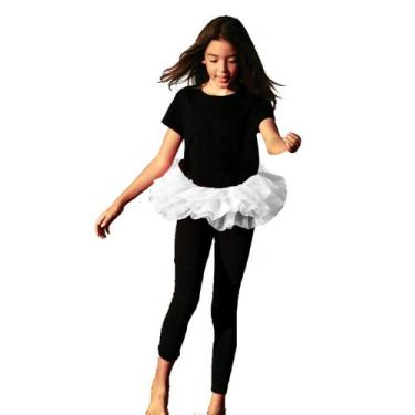 Imagem de Saia tutu BellaSous Chico de tule branco para mulheres
