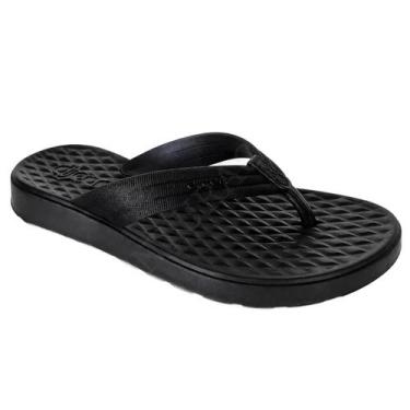 Imagem de Chinelo feminino dijean nuvem ortopédico antiderrapante leve, Preto, 3
