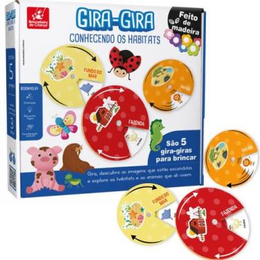 Imagem de Gira-Gira Brinquedo Educativo Habitats Aprendizado Lúdico - Brincadeir