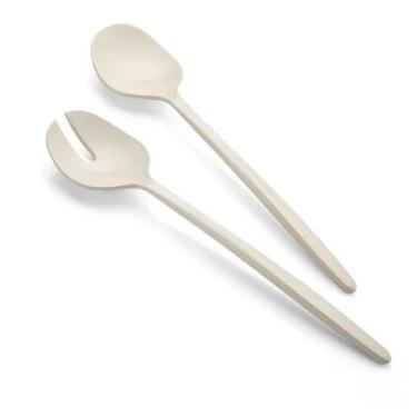 Imagem de Talheres de servir guzzini tierra 28cm em plástico reciclado branco le