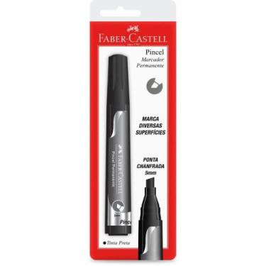 Imagem de Pincel Marcador Permanente Preto BL.C/01 CX.C/22 - FABER-CASTELL