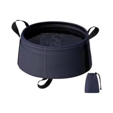 Imagem de Balde Dobrável Impermeável De 8,5L, Tubo Utilitário Que Economiza Espa