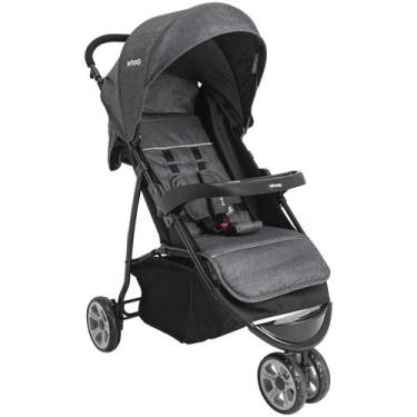 Imagem de Carrinho de Bebe para Passeio Kiddo Trio Melange Grafite