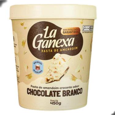 Imagem de Pasta de Amendoim Gourmet Protein 450g La Ganexa, Chocolate Branco
