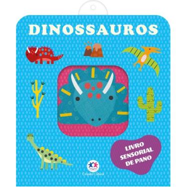 Imagem de Livro - Dinossauros - Livro sensorial de pano para bebês