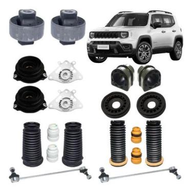 Imagem de Kit Buchas Coxim Batentes Renegade 2015 A 2021 Modelos 4x4 - NoBrand