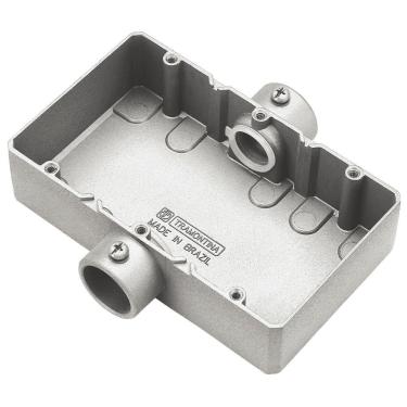 Imagem de Condulete triplo 3/4" tipo "CT" - sem tampa / rosca BSP / com pintura eletrostática a pó Tramontina