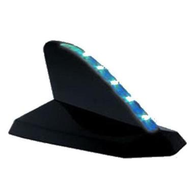 Imagem de Antena Decorativa Shark Preta Led Azul Jeep Wrangler