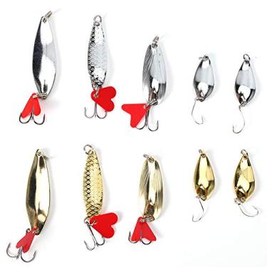 Imagem de Isca de pesca dura de lantejoulas, isca de pesca dura de simulação artificial fácil de transportar isca de pesca para amante de pesca