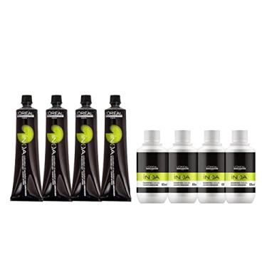 Imagem de KIT LOREAL 4 OXIDANTE MINI INOA 20V - 60ML+4 TUBOS INOA 7.0