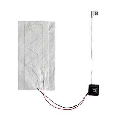 Imagem de 4 Pcs Lenço Almofada Aquecida Elétrica | Pad quente de roupas elétricas USB poderosas,Ferramenta aquecedor de fibra de inverno à prova d'água para colete ferramenta termostato Aocate