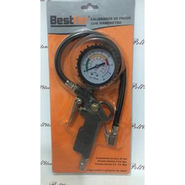 Imagem de Calibrador Manual de Pneus c/ Manometro e Bico 80 mm - Rio Chens