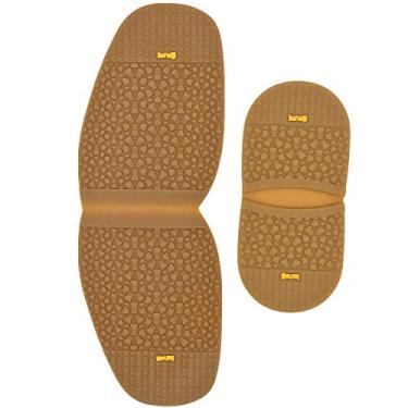 Imagem de Saltos de borracha de substituição para reparo de sapatos e meia sola para uso em gelo e neve, 4 mm de espessura, meia sola e 7 mm de salto, cores diferentes, Natural