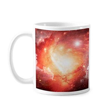 Imagem de Linda caneca rosa Galaxy com estampa de nebulosa caneca cerâmica café porcelana louça